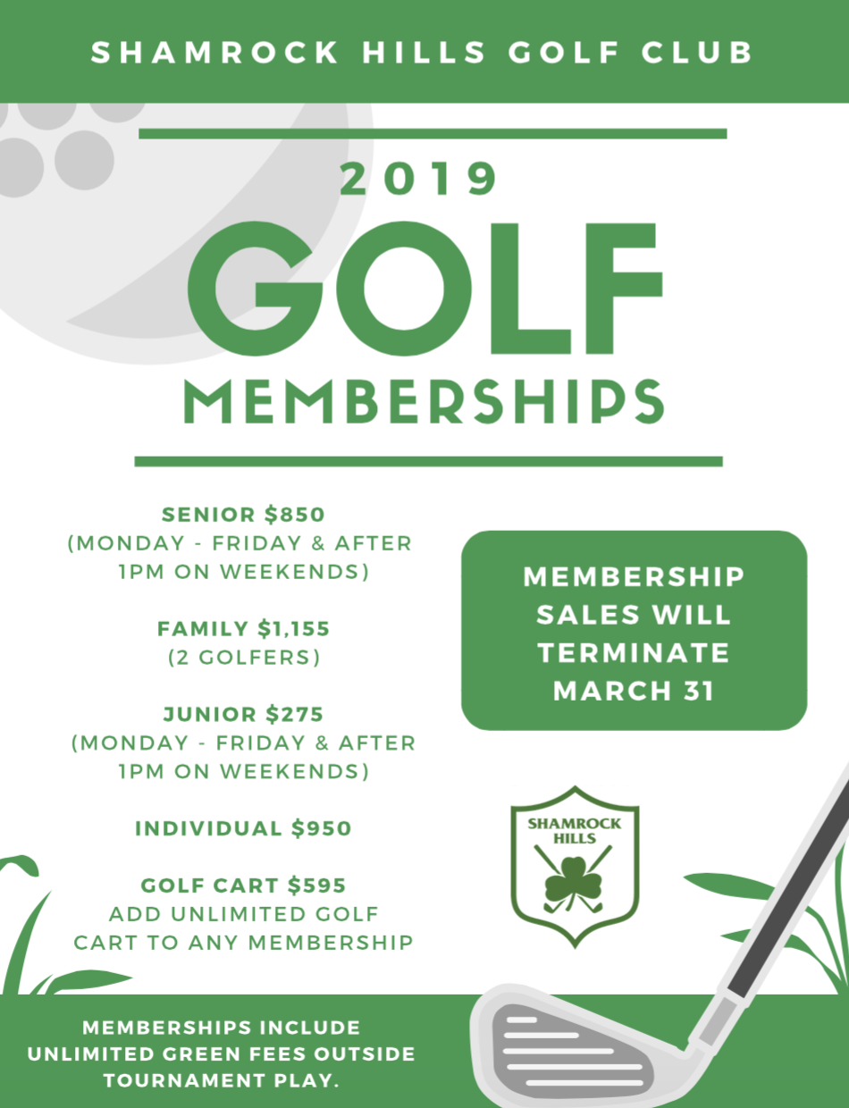 Shamrock Hills Golf Club - Rates